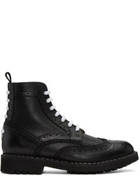 Givenchy Black Commando Derby Boots