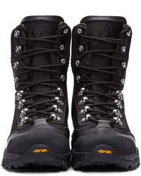 Marcelo Burlon County of Milan Black Hiking Combat Boots