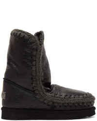 Mou Black Waxed Eskimo 24 Boots