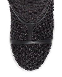 Casadei 80mm Woven Wedges Boots