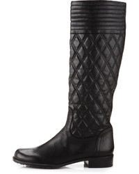 Stuart Weitzman Clute Quilted Boots Black