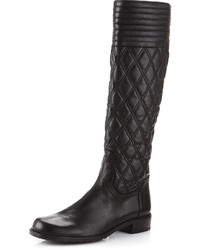 Stuart Weitzman Clute Quilted Boots Black