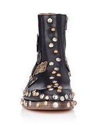 Maison Margiela Embellished Side Zip Boots Black