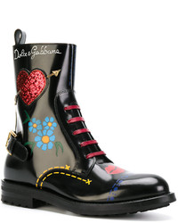 Dolce & Gabbana Lace Up Chunky Boots