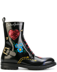 Dolce & Gabbana Lace Up Chunky Boots