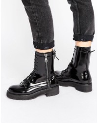 Mango Lace Up Worker Boot