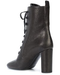 Saint Laurent Loulou 95 Lace Up Boots