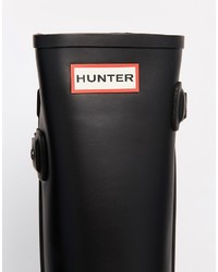 Hunter Original Refined Back Strap Black Wellington Boots
