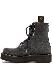 R 13 R13 Canvas Stack Boots