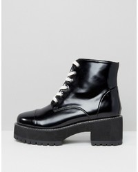 Asos Rue Chunky Lace Up Boots