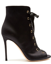 Gianvito Rossi Satin Lace Up Boots