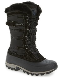 Kamik Snowvalley Waterproof Boot With Faux Fur Cuff