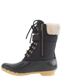 J.Crew Sperry For Shearwater Buckle Boots In Black