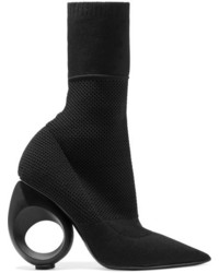 Burberry Stretch Knit Sock Boots Black