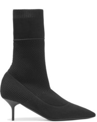 Burberry Stretch Knit Sock Boots Black