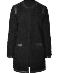 Steffen Schraut Boucle Knit Coat In Black