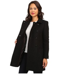 DKNY Double Breasted Boucle Coat 55198 Y4