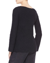 Donna Karan Woolcashmere Boucle Sweater Black