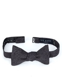 Ted Baker London Black Denim Cotton Bow Tie