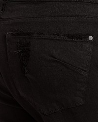 James Jeans Plus Neo Beau Z Classic Boyfriend Jeans In Destroyed Black