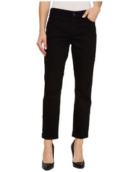 NYDJ Jessica Relaxed Boyfriend In Black Destructed Jeans