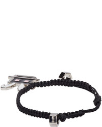 MCQ Alexander Ueen Black Electro Bunny Bracelet