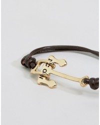 Icon Brand Alton Anchor Bracelet In Blackgold