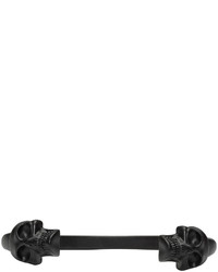 Alexander McQueen Black Twin Skull Bracelet