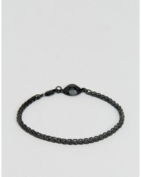 Icon Brand Chain Bracelet In Black