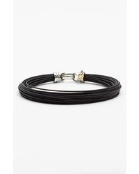 Charriol Exclusively by ALOR Charriol Modern Cable Mix Bracelet Black