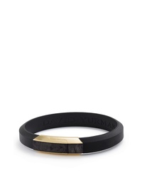 David Yurman Forged Carbon Rubber Id Bracelet With 18k Gold