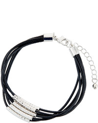 Fragments for Neiman Marcus Fragts Multi Row Cord Bracelet Black