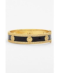 Freida Rothman Metropolitan Hinged Bracelet Gold Black