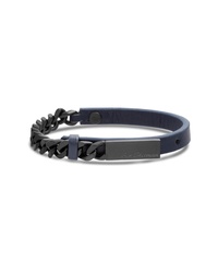 Ben Sherman Leather Chain Bracelet