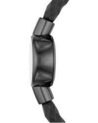 Michael Kors Michl Kors Michl Kors Access Black Ip Black Mother Of Pearl Silicone Tracker Bracelet