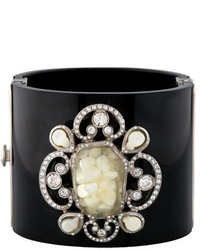 Chanel Mother Of Pearl Crystal Cuff