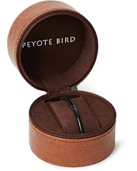 Peyote Bird Pilar Lovato Sterling Silver Jet Bracelet