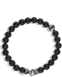 David Yurman Spiritual Beads Bracelet With Black Onyx And Black Diamonds