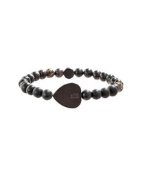 Ben Sherman Stone Heart Station Bead Bracelet