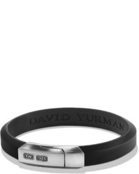David Yurman Streamline Rubber Id Bracelet Black