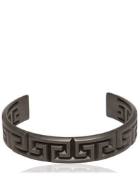 Versace Greek Motif Engraved Cuff Bracelet