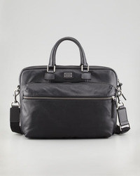 Dolce & Gabbana Hank Leather Laptop Briefcase Black