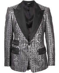 Dolce & Gabbana Jacquard Casino Fit Tuxedo Jacket
