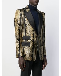Dolce & Gabbana Jacquard Casino Tuxedo Jacket