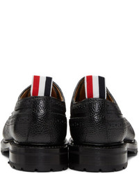 Thom Browne Black Double Welt Longwing Brogues