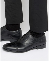 Red Tape Lace Up Brogue Smart Shoes In Black