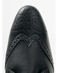 Topman Black Brogue Shoes