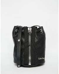 Calvin Klein Bucket Drawstring Bag With Chunky Zip
