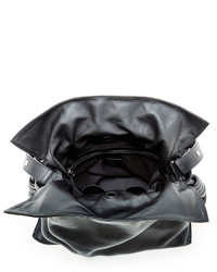 Loewe Flaco Knot Bucket Bag Black