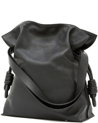 Loewe Flaco Knot Bucket Bag Black